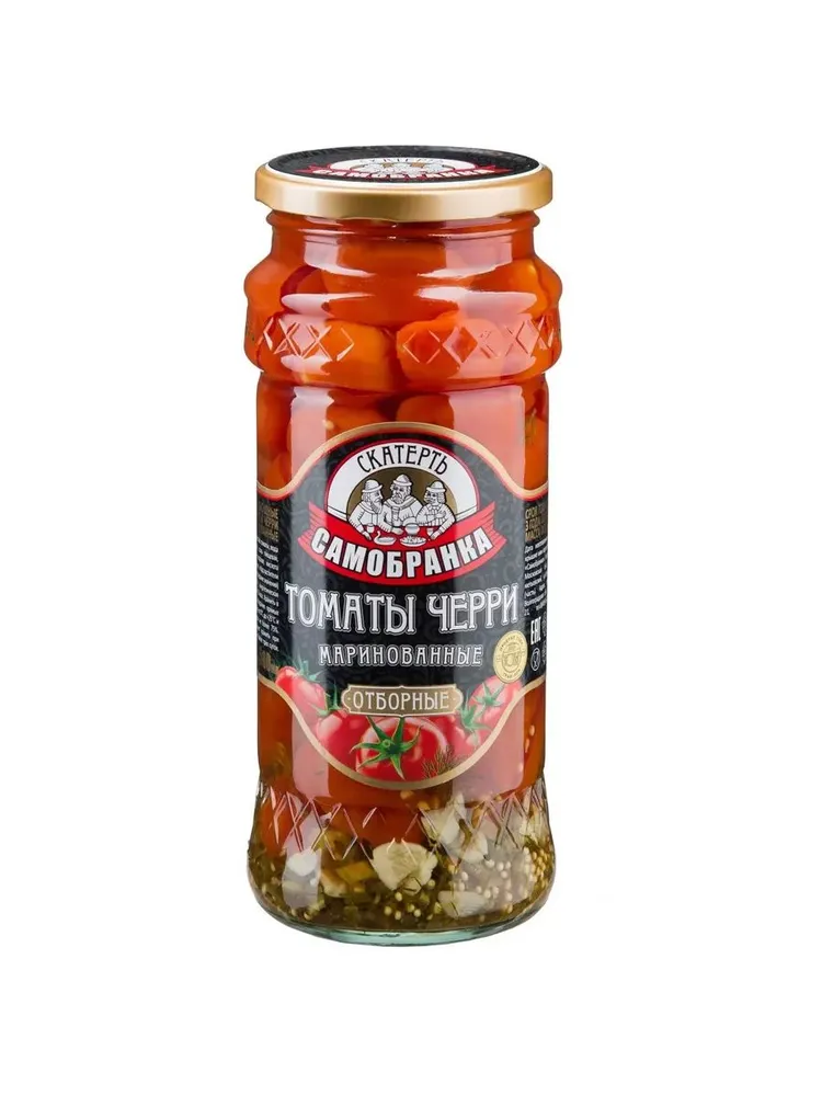 Скатерть Самобранка маринованные отборные с чесноком 580 gr