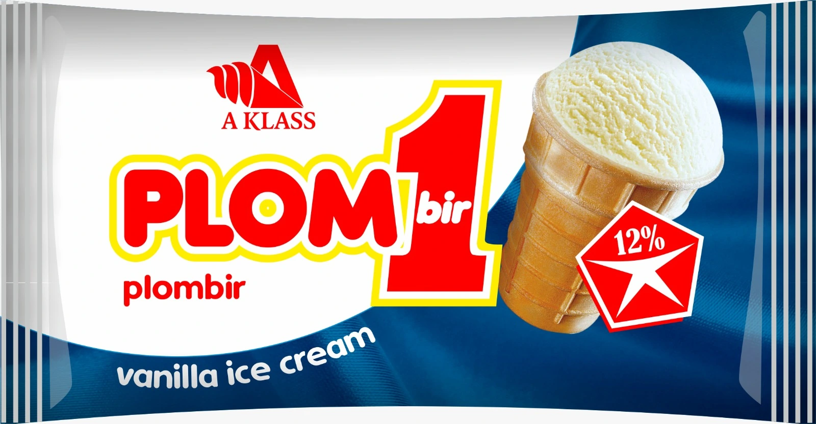 Plom1, Vanilla ice cream in waffle cup 70G