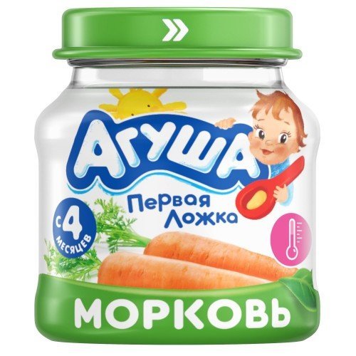 Агуша Пюре 80г “Морковь” – Agusha Carrot Puree 80g