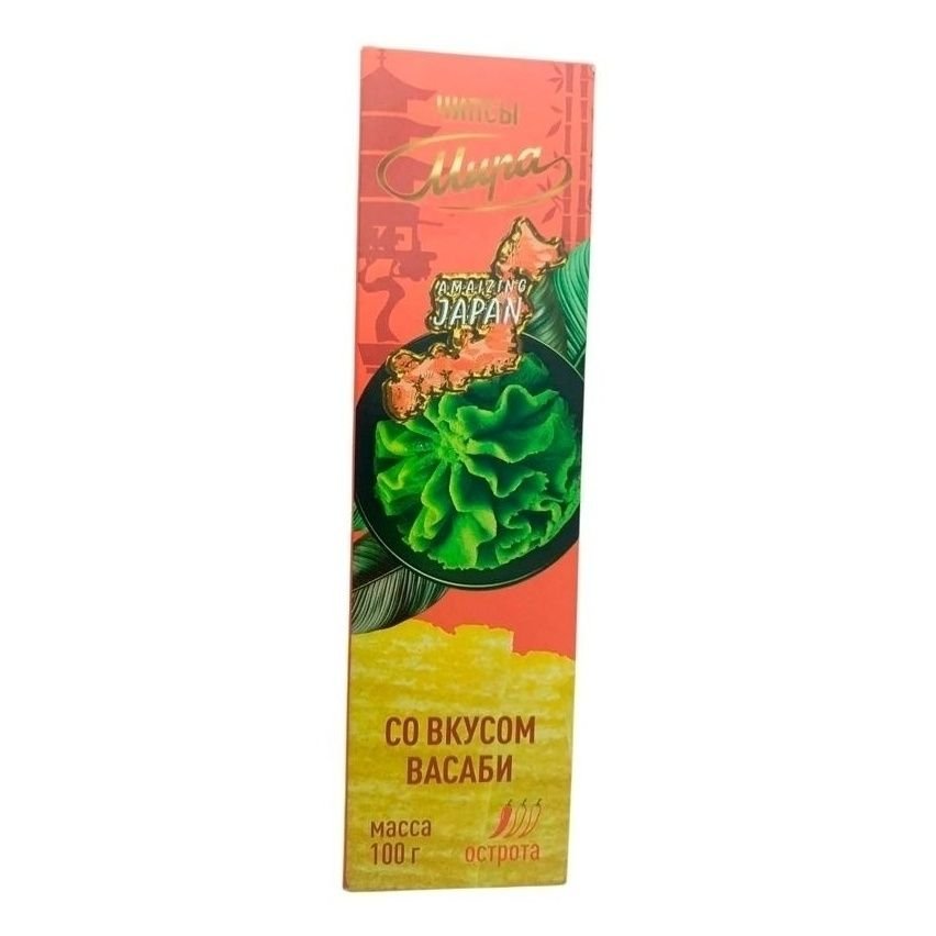 Чипсы картофельные Мира васаби 100 г – Mira Wasabi Potato Chips, 100g