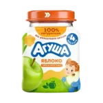 Агуша детское пюре с яблоком 80г - Agusha baby puree with apple 80g 3 yabloko 2