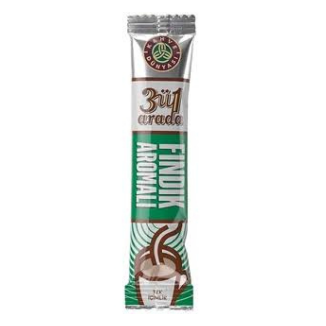 COFFEE WORLD 3 IN 1 WITH HAZELNUTS 18 GR