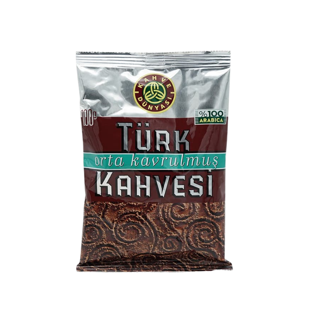 COFFEE WORLD TURKISH COFFEE MEDIUM FRIED 100G