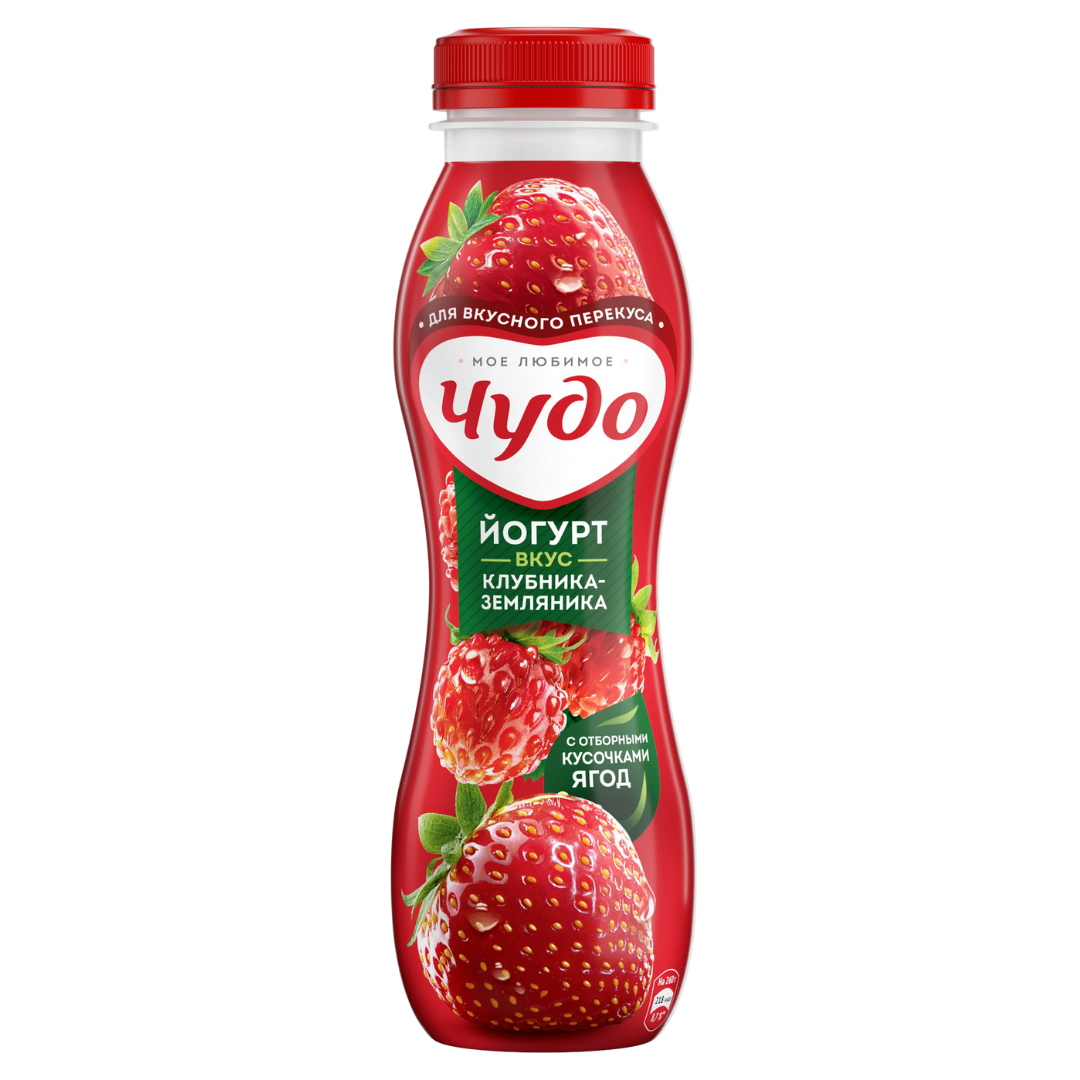 Chudo – Yogurt with strawberry 260 gr