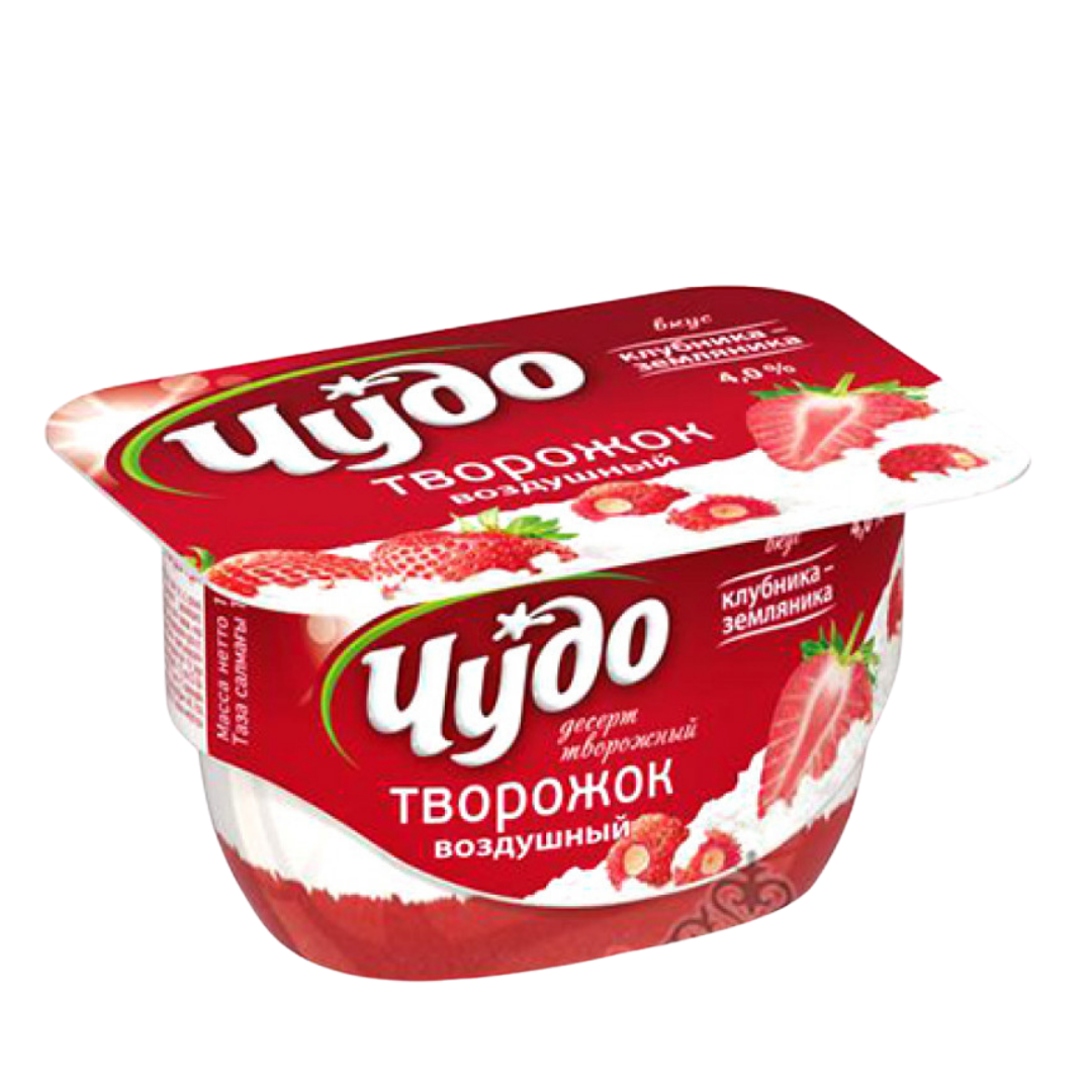 Chudo – curd dessert with strawberry 100 gr