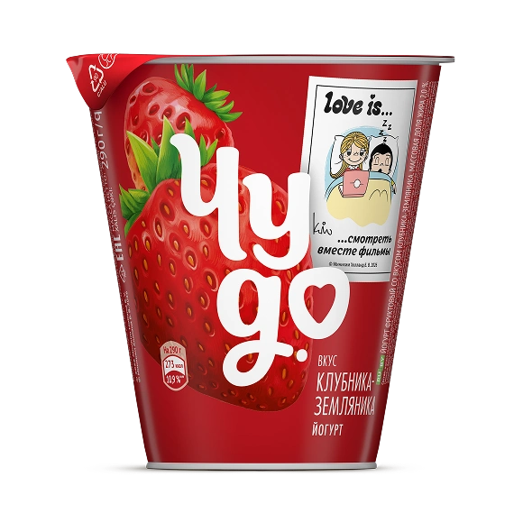 Chudo Thick yogurt Strawberry & wild strawberry 290G