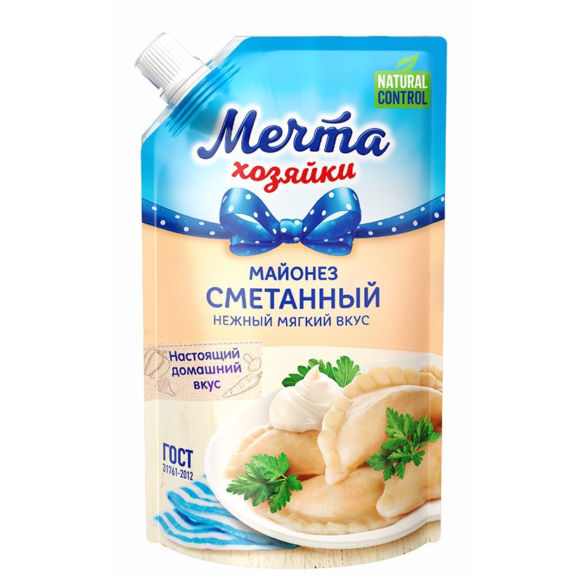 "МЕЧТА ХОЗЯЙКИ" МАЙОНЕЗ СМЕТАННЫЙ 350МЛ - "MECTA HOZAYKI" SOUR CREAM MAYONNAISE 350ML 1 Mecta x