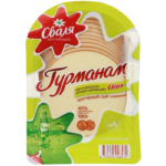 Сваля Гурманам копченный сыр плавленный 45%,180гр 3 cheese gurmanam 150gr