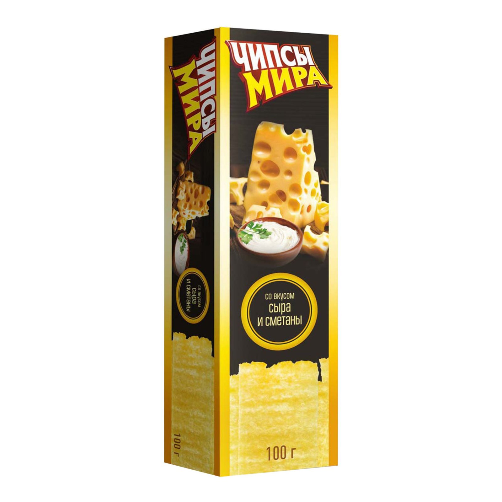 Мира Чипсы картофельные Сыр и сметана 100 г – Mira Potato Chips with Cheese and Sour Cream, 100g