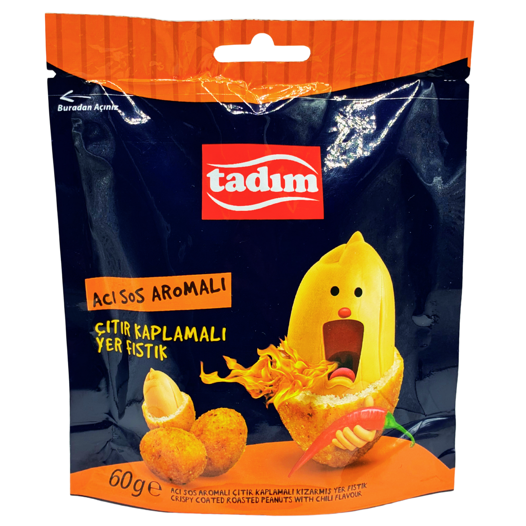 TADIM – CRISPY COATED ROASTED PEANUTS WITH CHILI FLAVOR 60gr