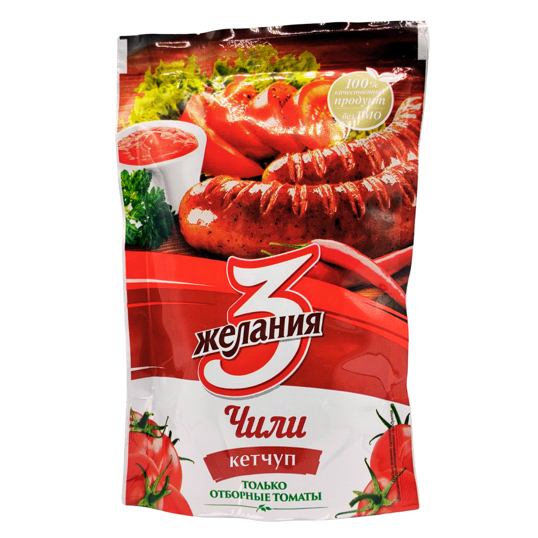 3 WISHES CHILI KETCHUP 100 gr