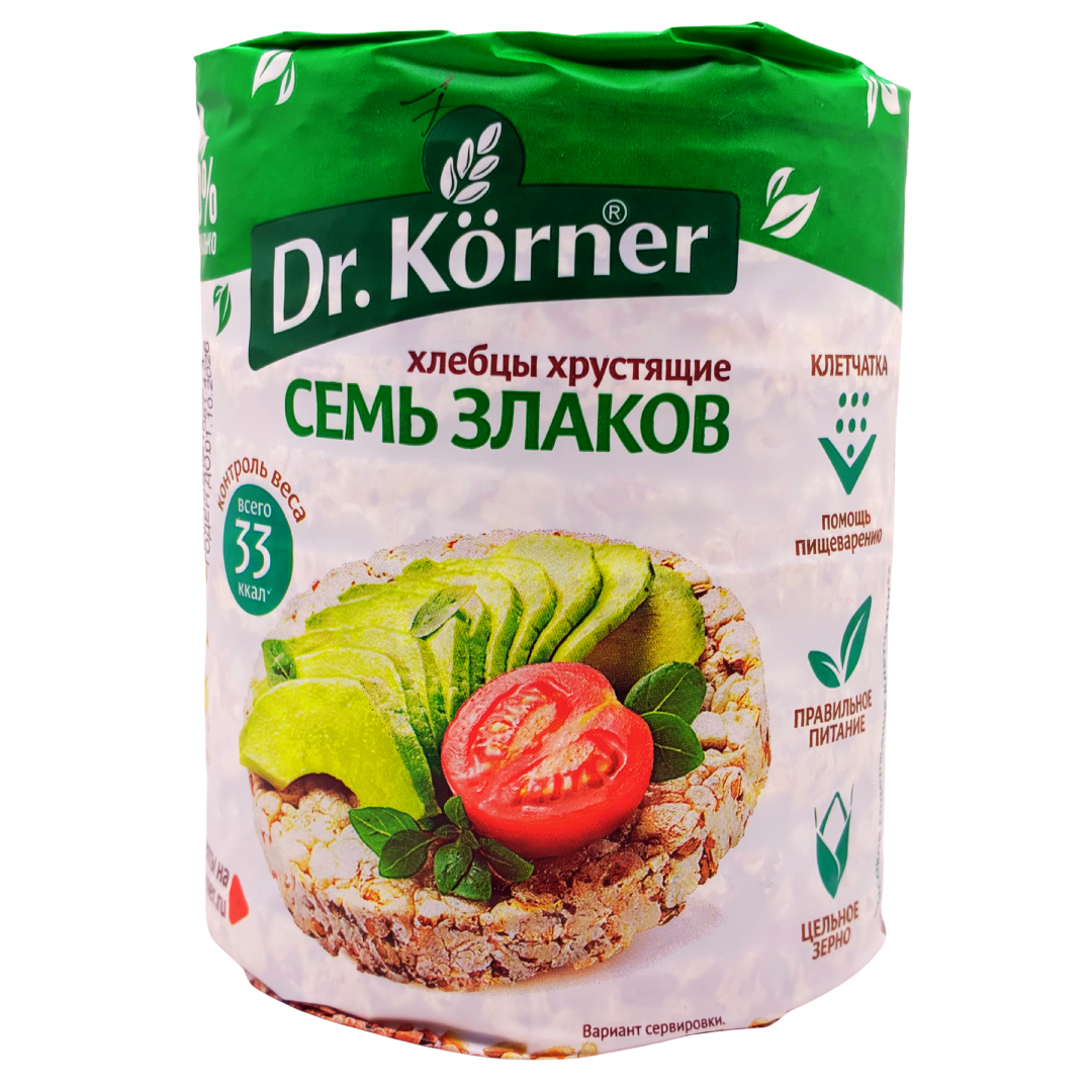DR KORNER CRUNCHY CRACKERS SEVEN GRAINS 100gr