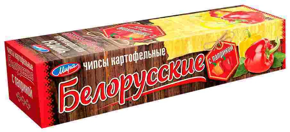 Чипсы “Белорусские” 100г. картофельные с паприкой Мира – Mira “Belorusskie” Potato Chips with Paprika, 100g