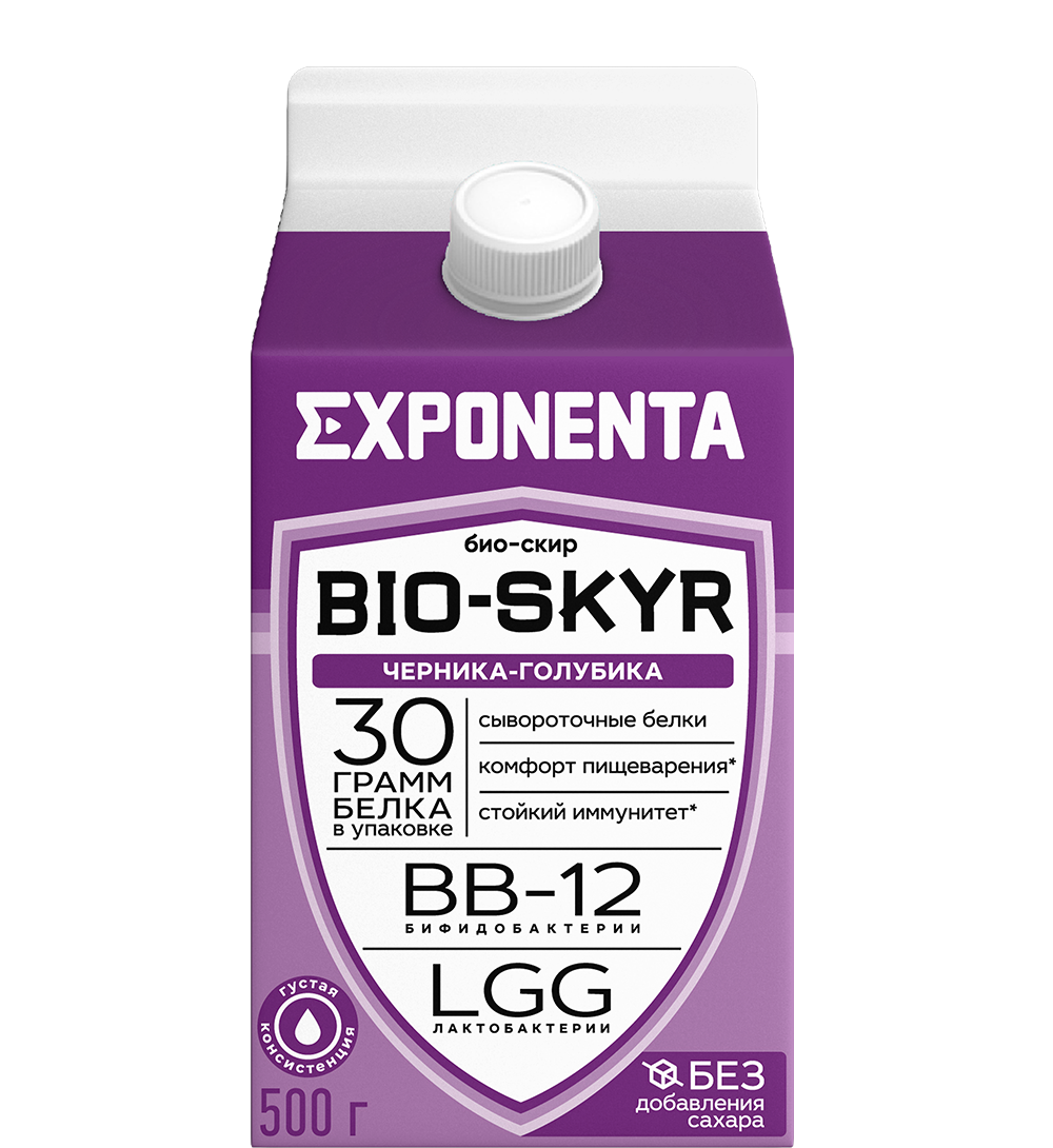 Exponenta Bio-Skyr Blueberry 30g Protein 500G
