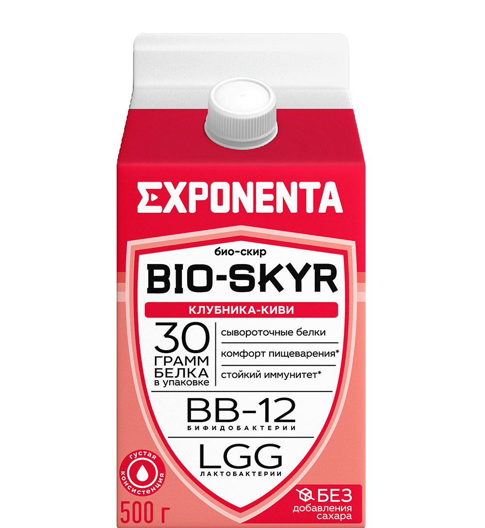 Exponenta Bio-Skyr Strawberry-Kiwi 30g Protein 500G
