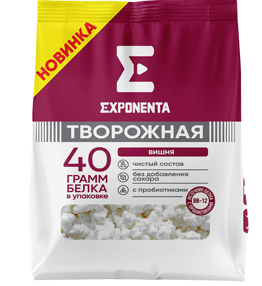 Exponenta Curd Cherry 40g Protein 250g