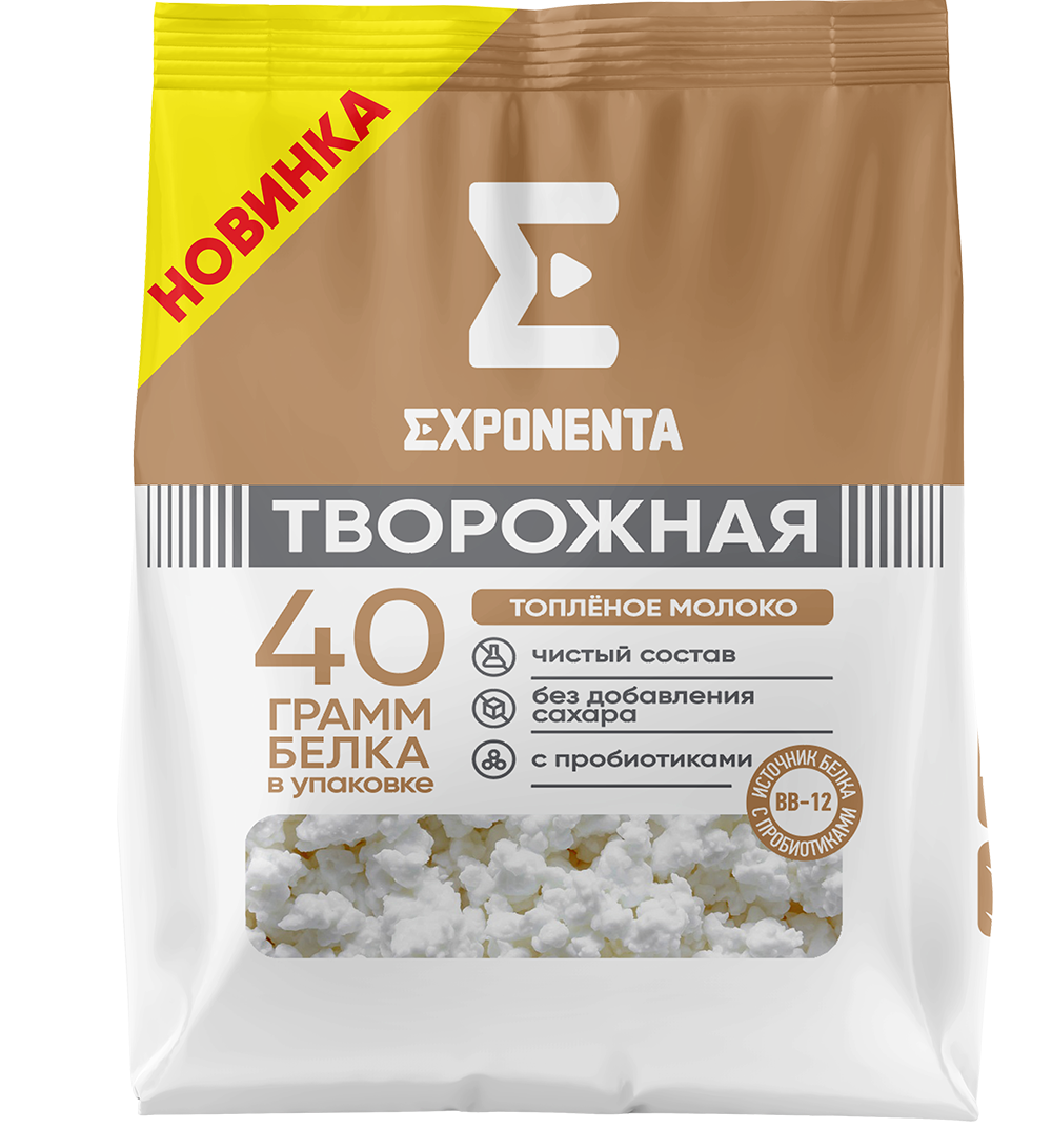 Exponenta cottage cheese melted butter 40g protein 250g