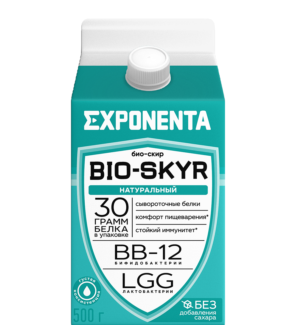 Exponenta Bio – Skyr Natural 30g Protein 500G