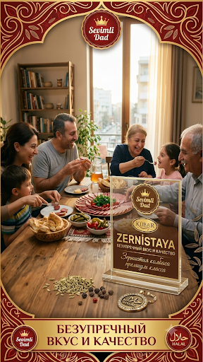 Sausage Sevimli Dad Zernistaya Premium raw smoked 90g (Non Halal) 3 zer90gr