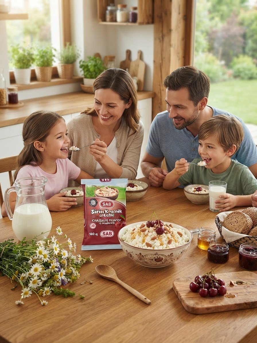 SAB Сладкий творог с вишней 2% 180гр — SAB Sweet Cottage Cheese with Cherry 2% 180g