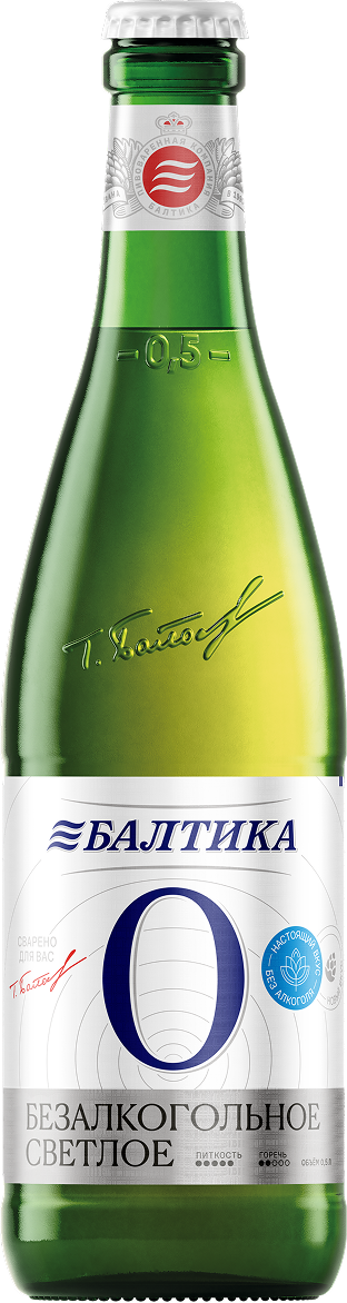 БАЛТИКА 0 БЕЗАЛКОГОЛЬНОЕ 500 МЛ — BALTIKA 0 NON-ALCOHOL 500 ML